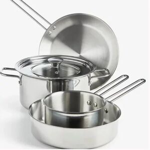 Arch Studio 5-Pc. Stackable Stainless Steel Cookware Set (NEW WITH BOX)